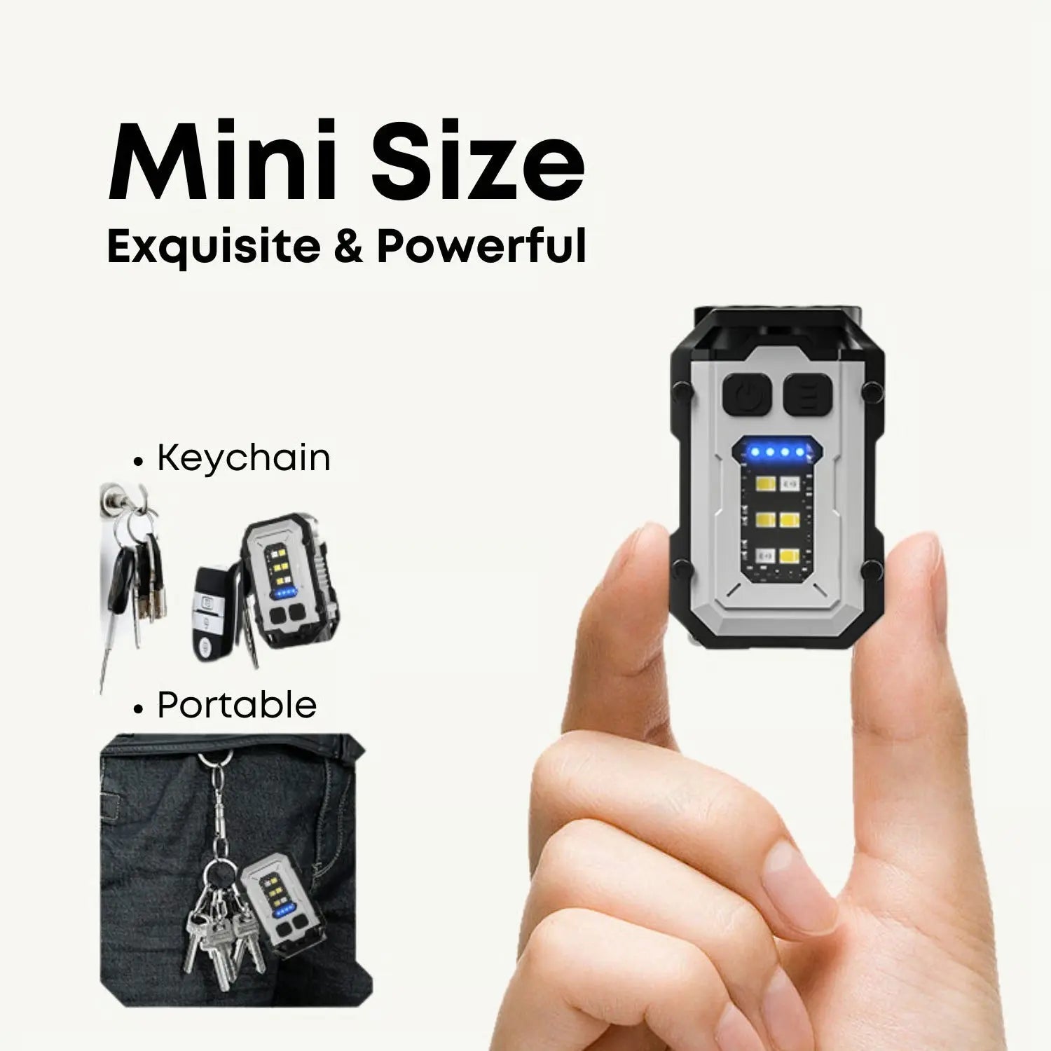 BowLift | Mini-LED-Flashlight – Compact & Bright