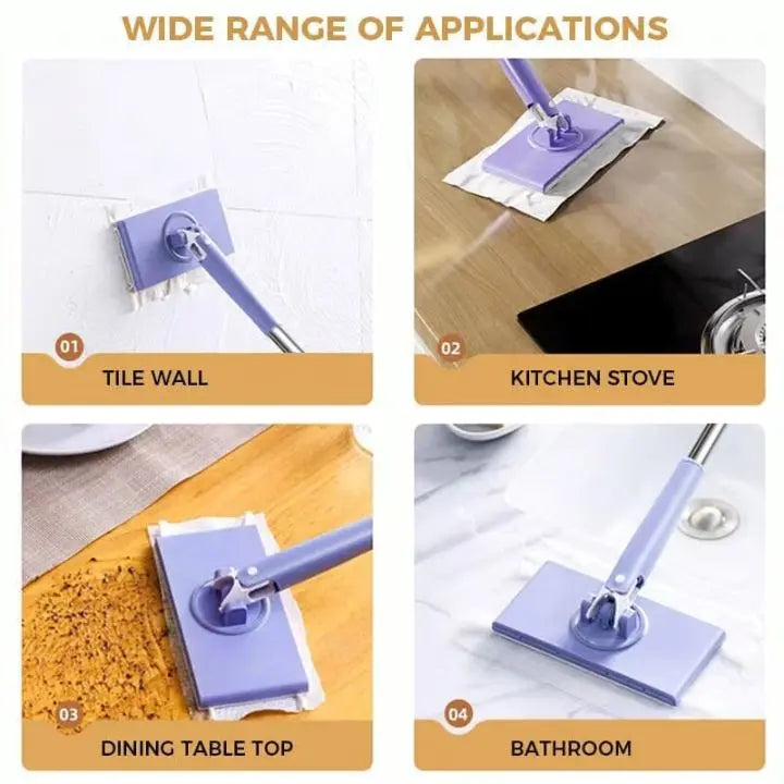 BowLift | Mini-Mop with automatic cloth changing system + 10 cleaning cloths