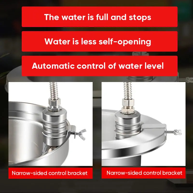 BowLift | Mini-float-valve made of stainless steel – Automatic water level control