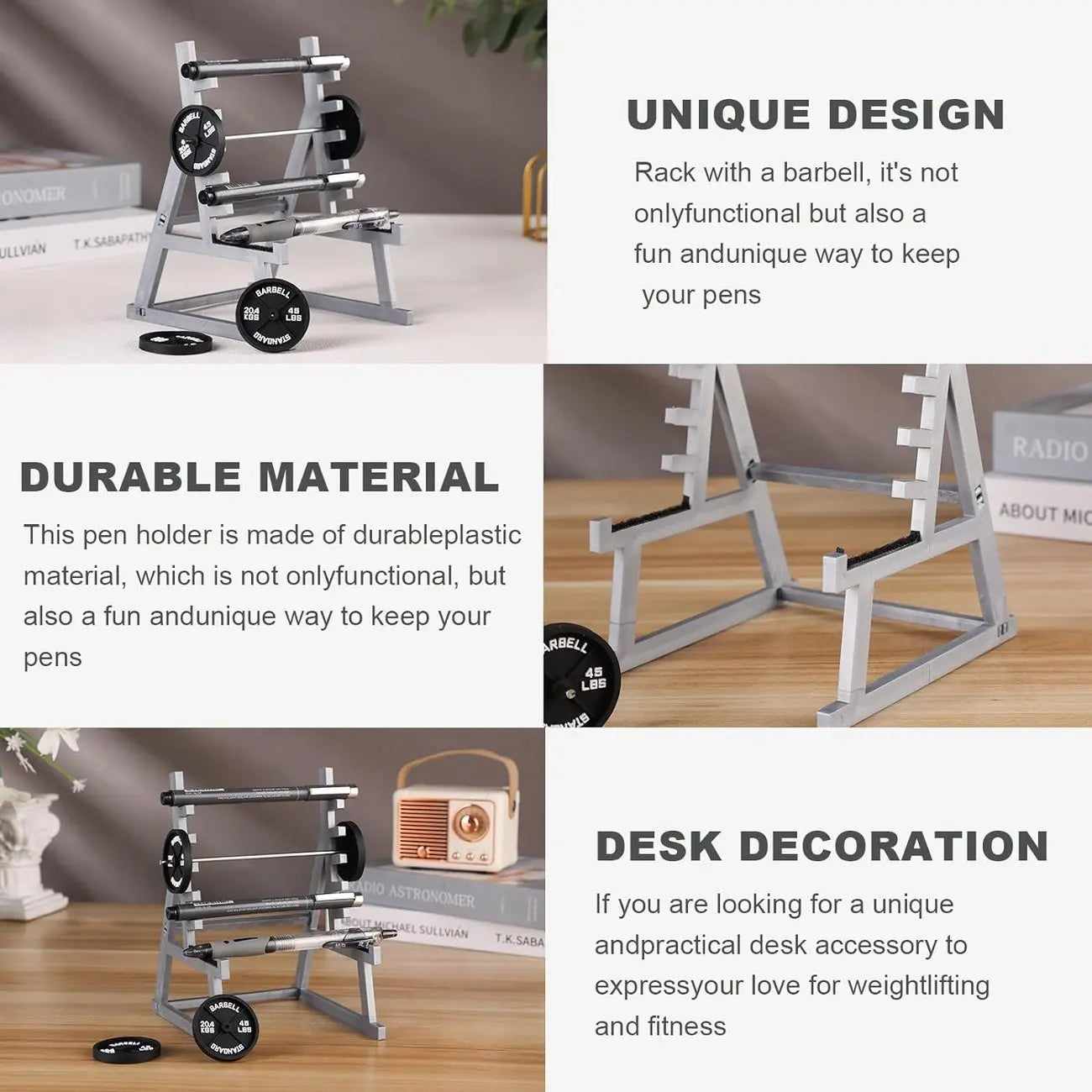 BowLift | Mini-Squat-Rack-Pen Holder – Unique Gift for Fitness Fans
