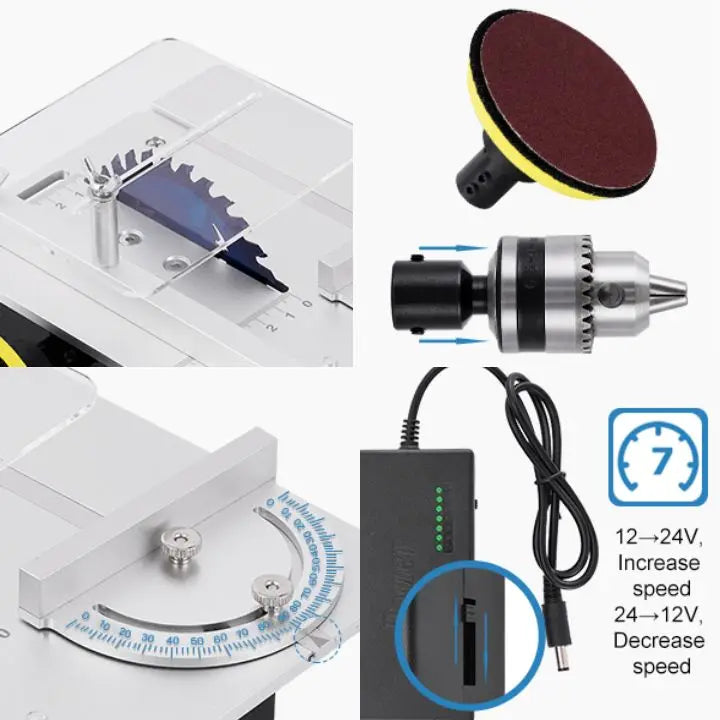 BowLift | Mini Table Saw – Precise DIY Cuts for Wood & Models