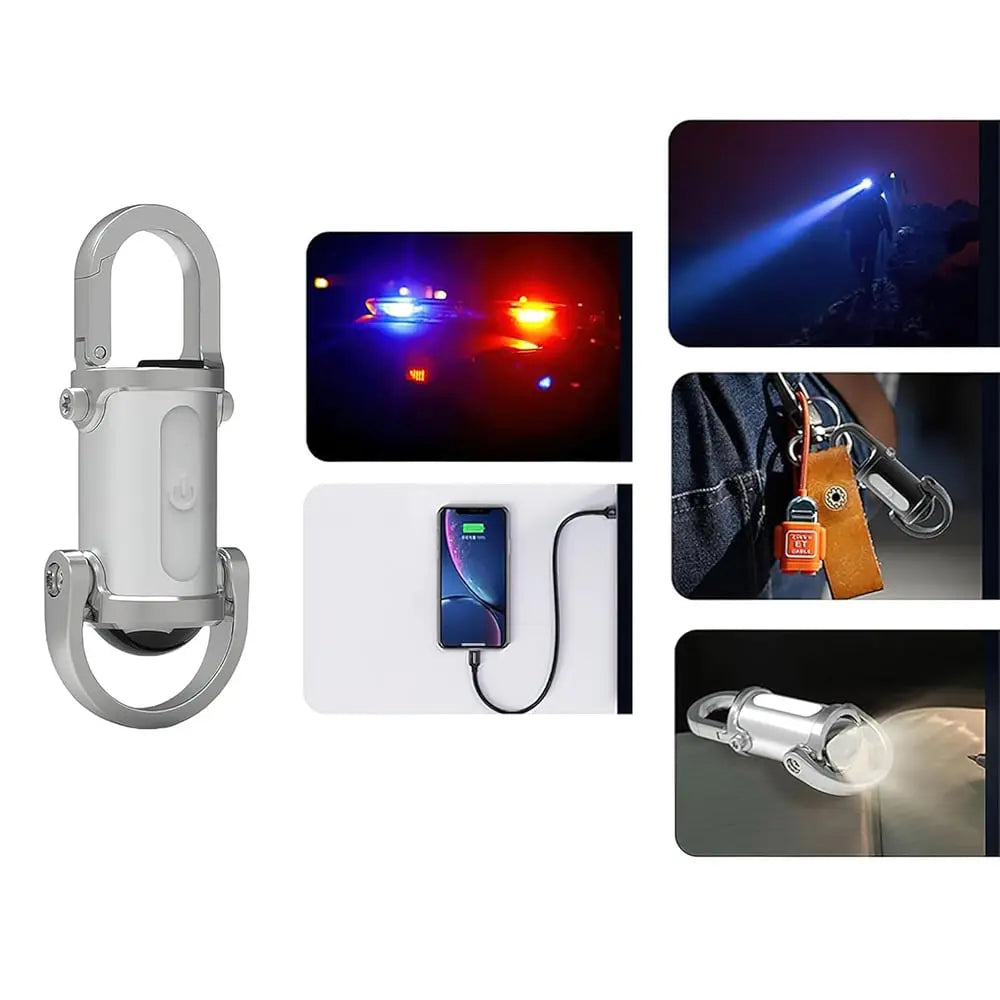 BowLift | Mini USB-C Rechargeable Keychain Flashlight