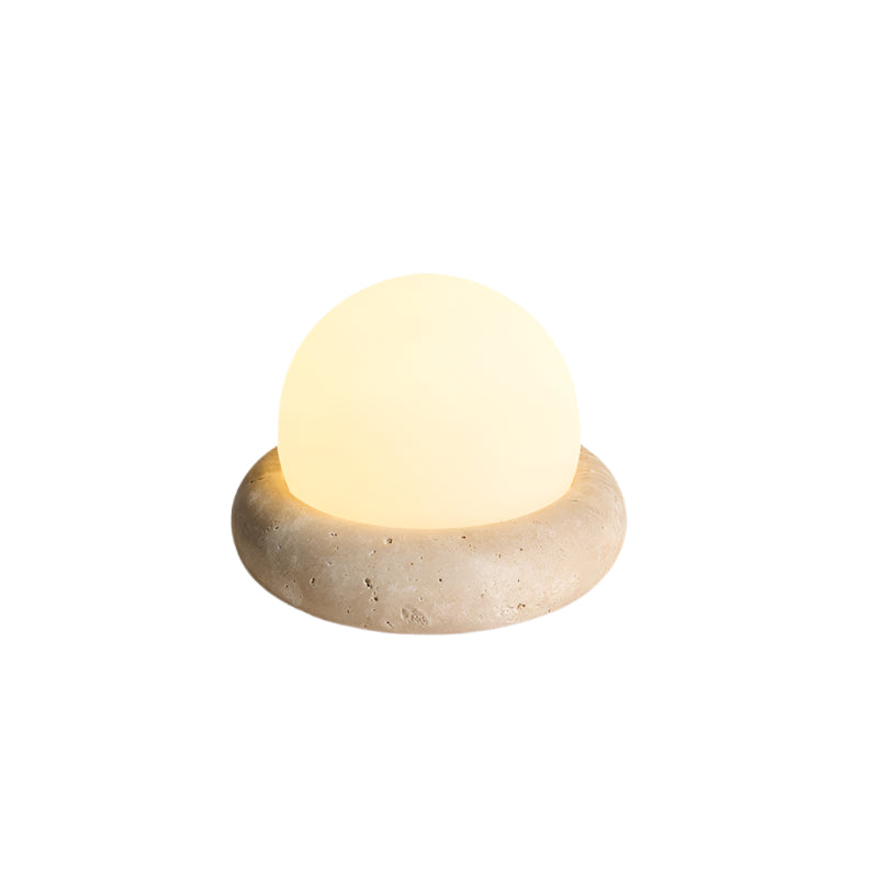 BowLift | Travertine Table Lamp