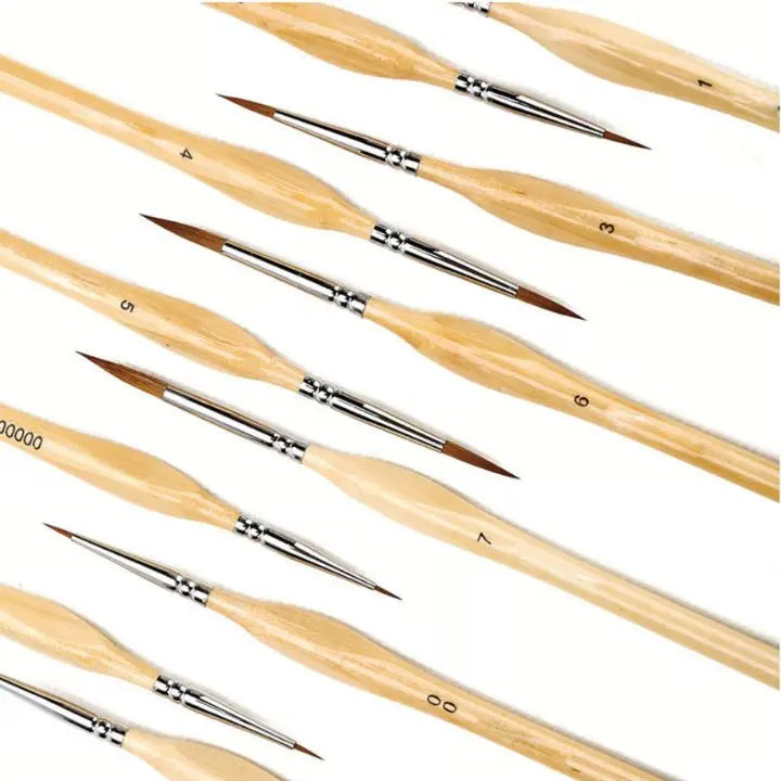 BowLift | Miniature Detail Brush Set – 11-piece for modeling & art