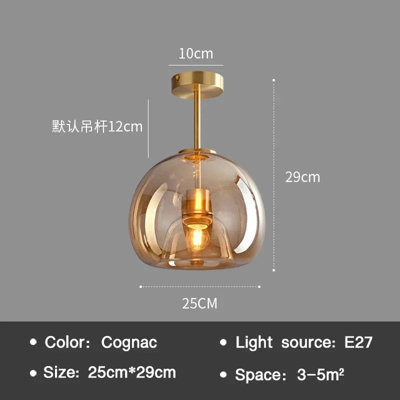 BowLift | EssenceGlow - Glass Ceiling Light