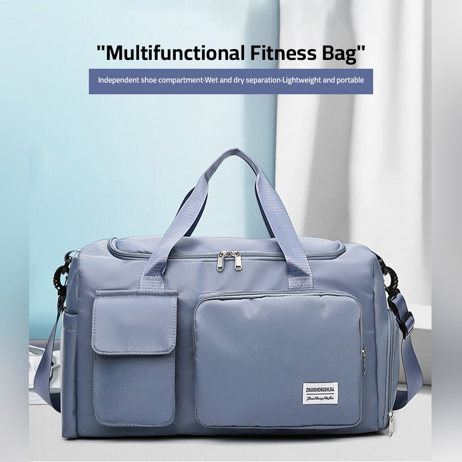 BowLift | Multi-Pocket Travel Bag, Sports and Gym Duffle with Separate Shoe Compartment