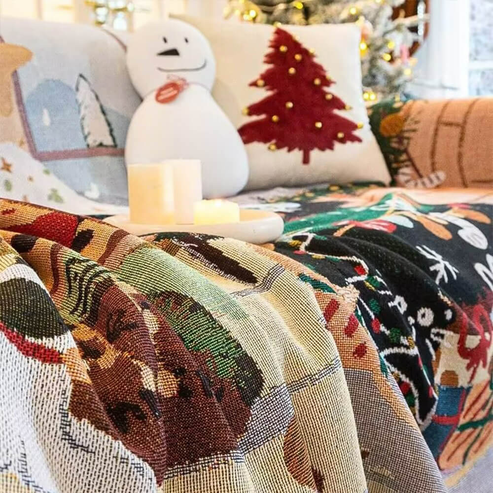 BowLift | Easy-care Christmas slipcover for sofas