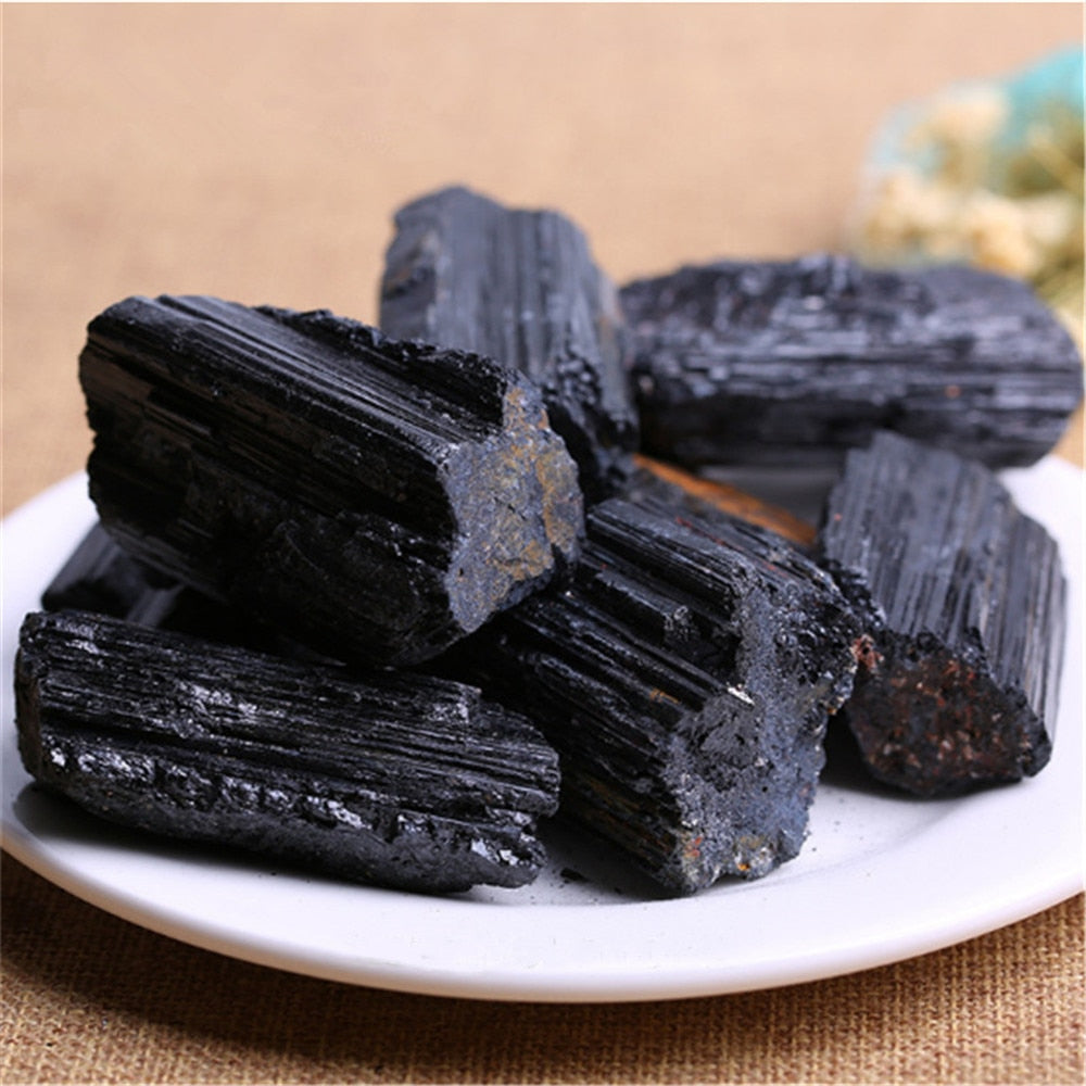 BowLift | Natural and mineral stones crystal black tourmaline raw stone home Ramadan decoration 2023