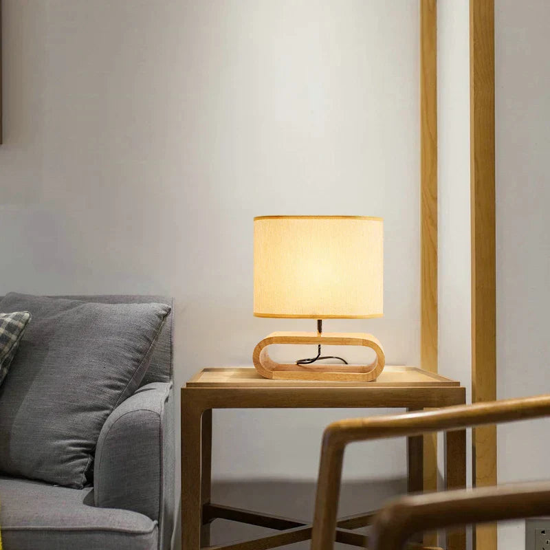 BowLift | Scandinavian Wooden Table Lamp – Elegant and Handmade