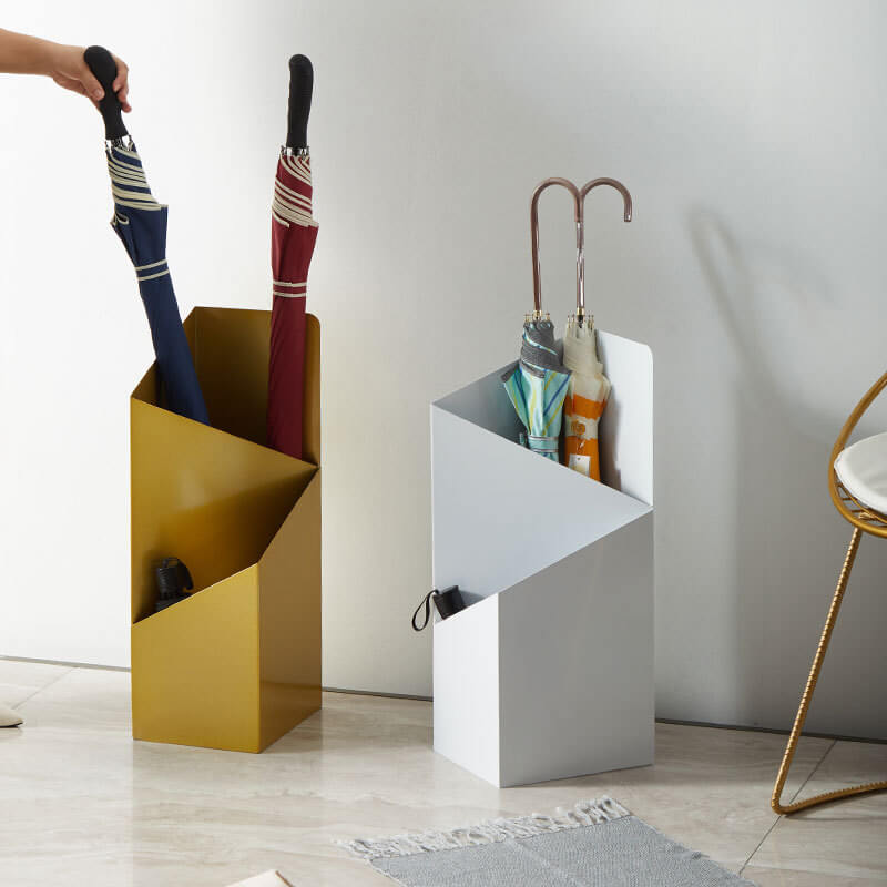 BowLift | DripFrame Umbrella Stand with Drip Tray – Scandinavian Minimalist Metal Umbrella Holder