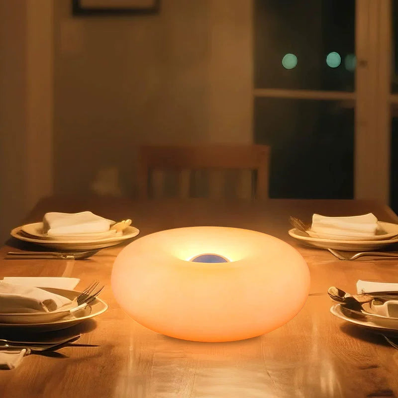 Desktop Mini Table Lamp Bauhaus Vintage Egg Tart Night Light