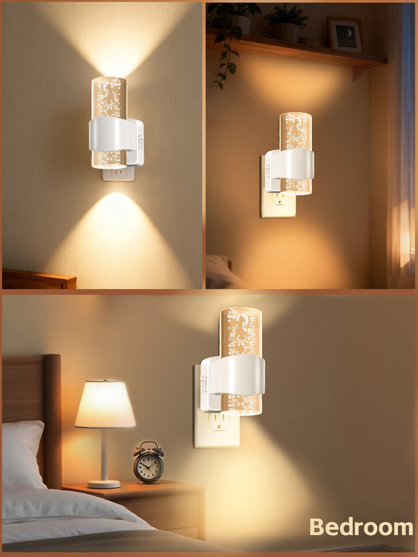 LED Sensor Night Light Stepless Dimming Corridor Wall Light