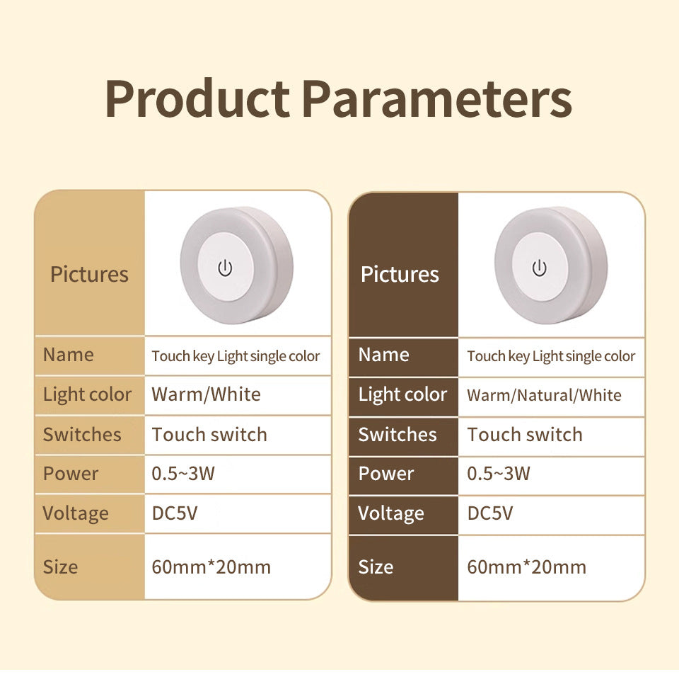 Touch-Sensor Rechargeable LED Night Light