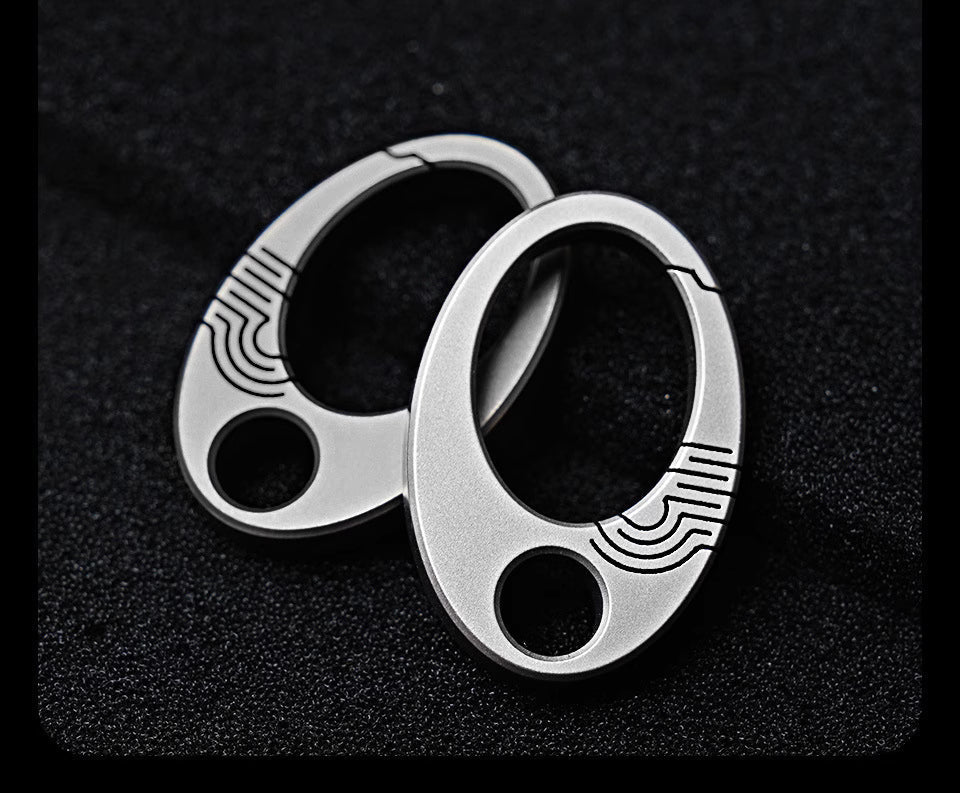 BowLift | Exquisite Mini Pure Titanium Keychain: EDC Press-Lock Charm Tool