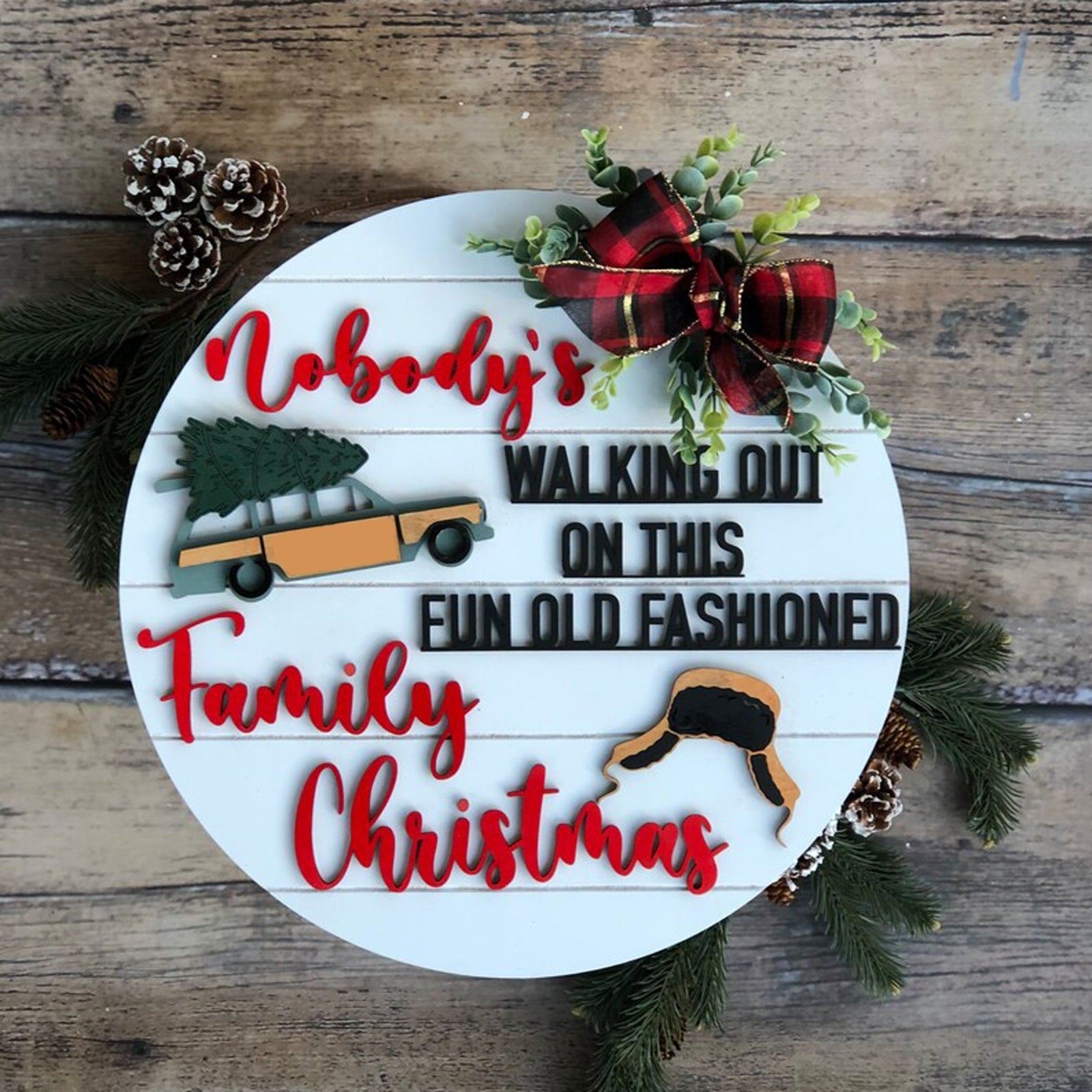 BowLift | Funny Christmas Vacation Theme Door Hanger
