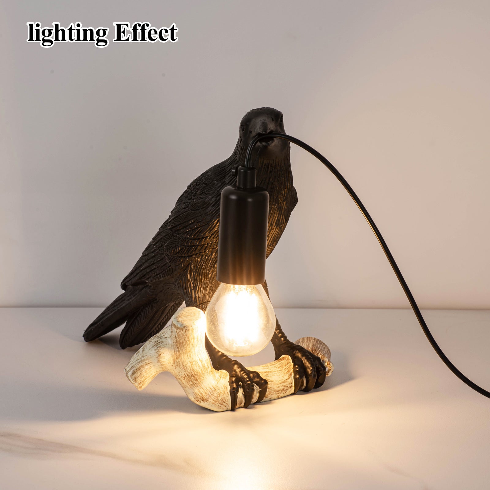 Creative Bird Table Lamp Bedside Night Light Living Room Bedroom Ambience Mini Lamp