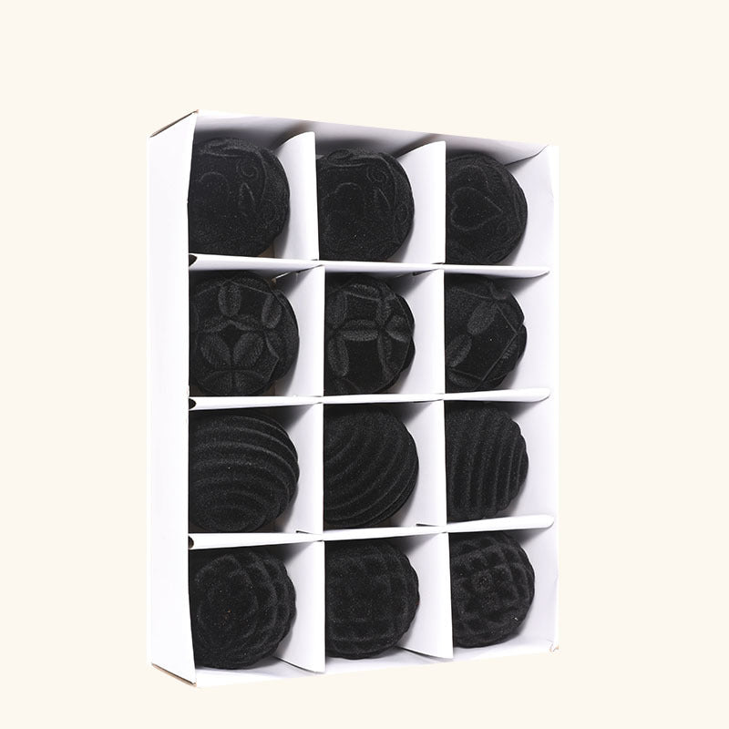 BowLift | Flocking Christmas Ball 6cm12 Boxed Christmas Tree Velvet Ball Holiday Decorations