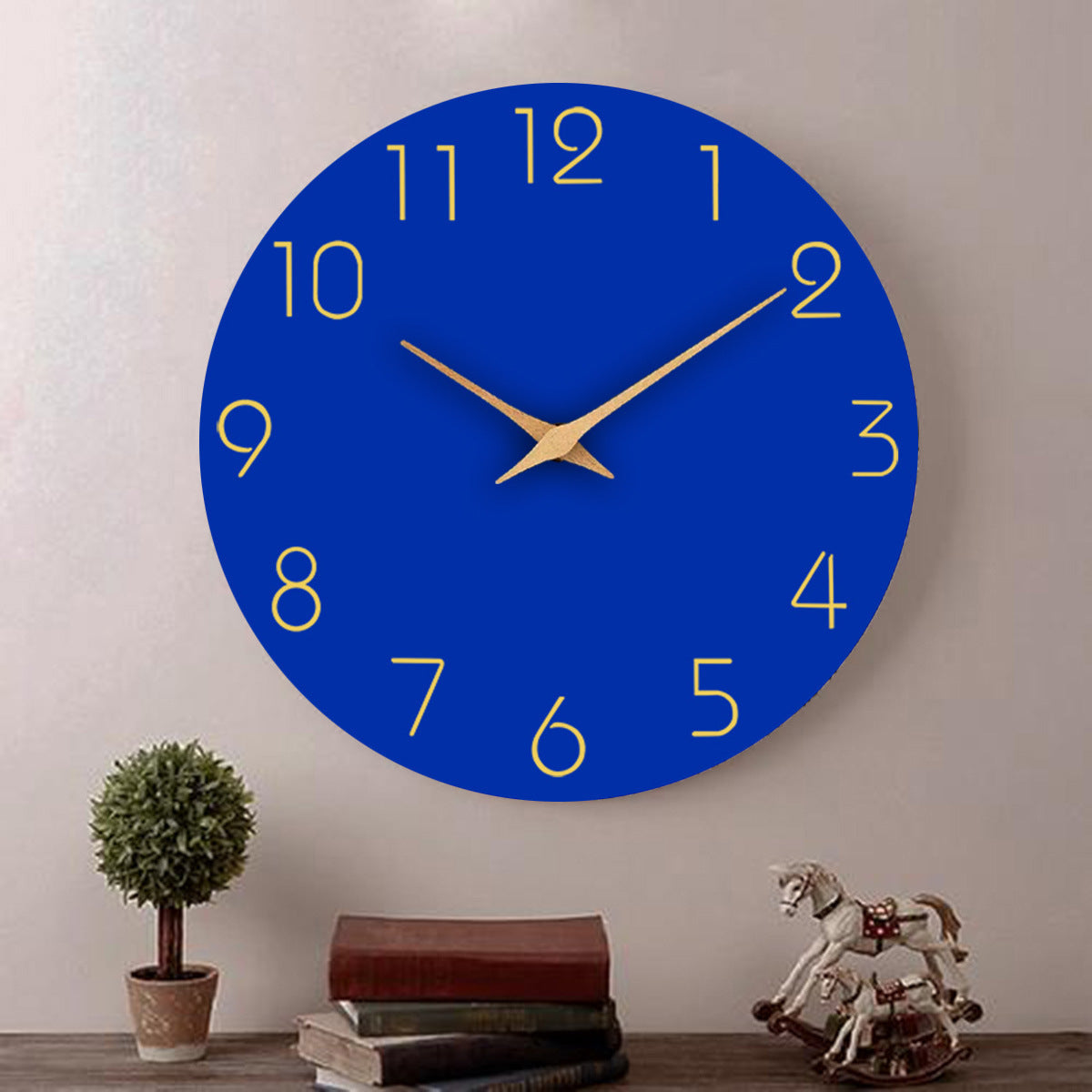 BowLift | Simple Colored Silent Wall Clock 12 Inch