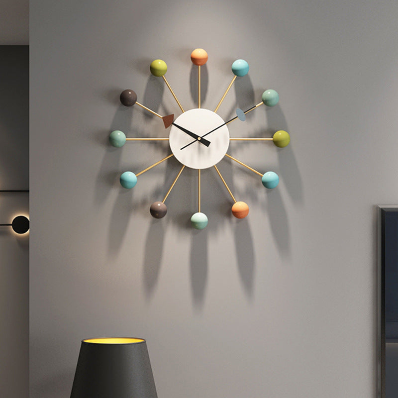 BowLift | Decorative large silent wall clock for the living room 21 inches