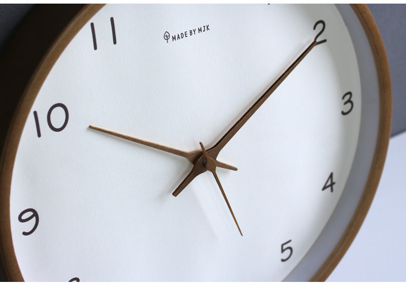 BowLift | Simple analog solid wood wall clock for home – timeless and elegant!