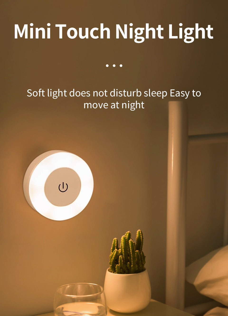 Touch-Sensor Rechargeable LED Night Light