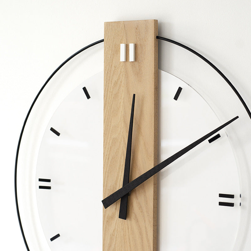 BowLift | Solid Wood Nordic Wall Decoration Clock 40cm