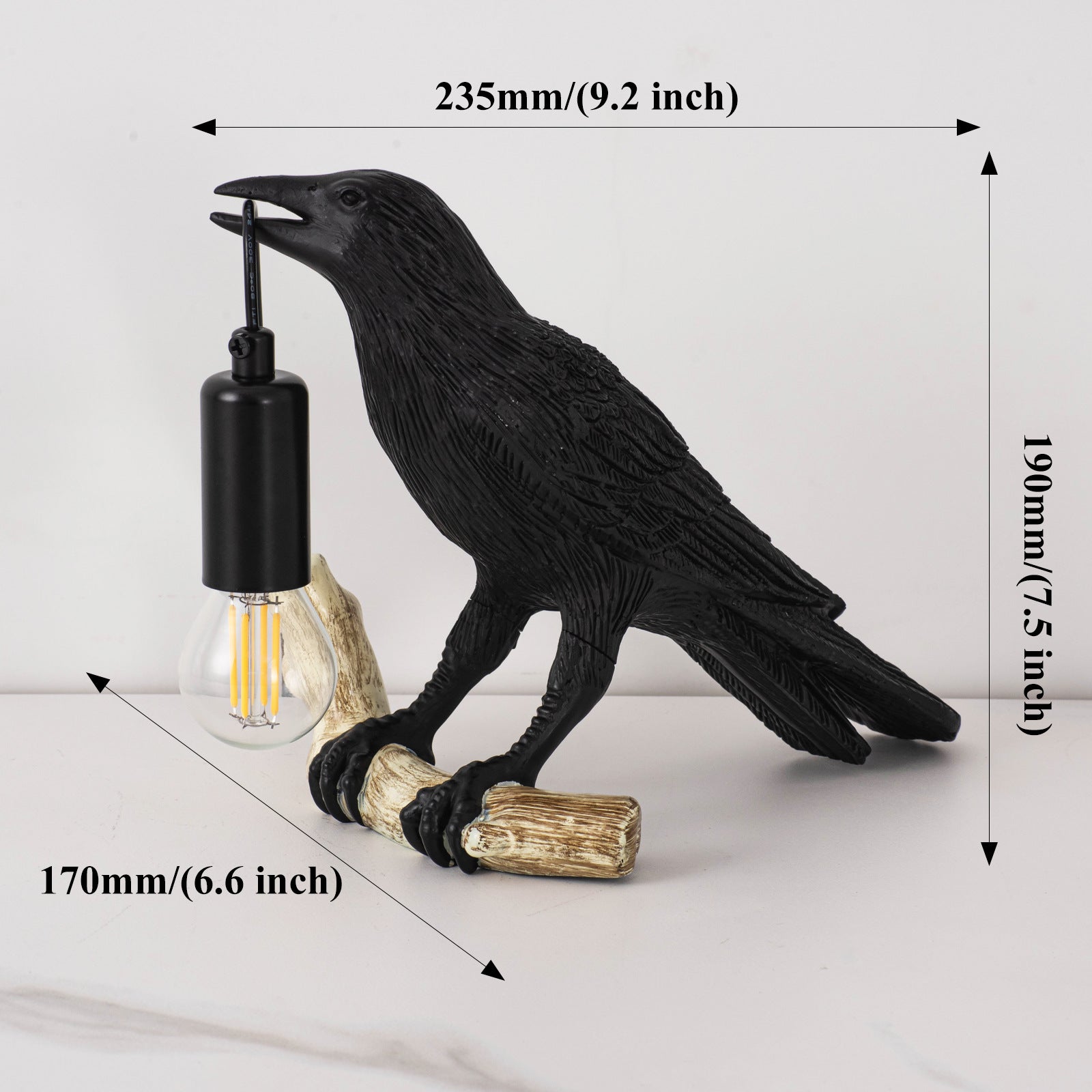 Creative Bird Table Lamp Bedside Night Light Living Room Bedroom Ambience Mini Lamp