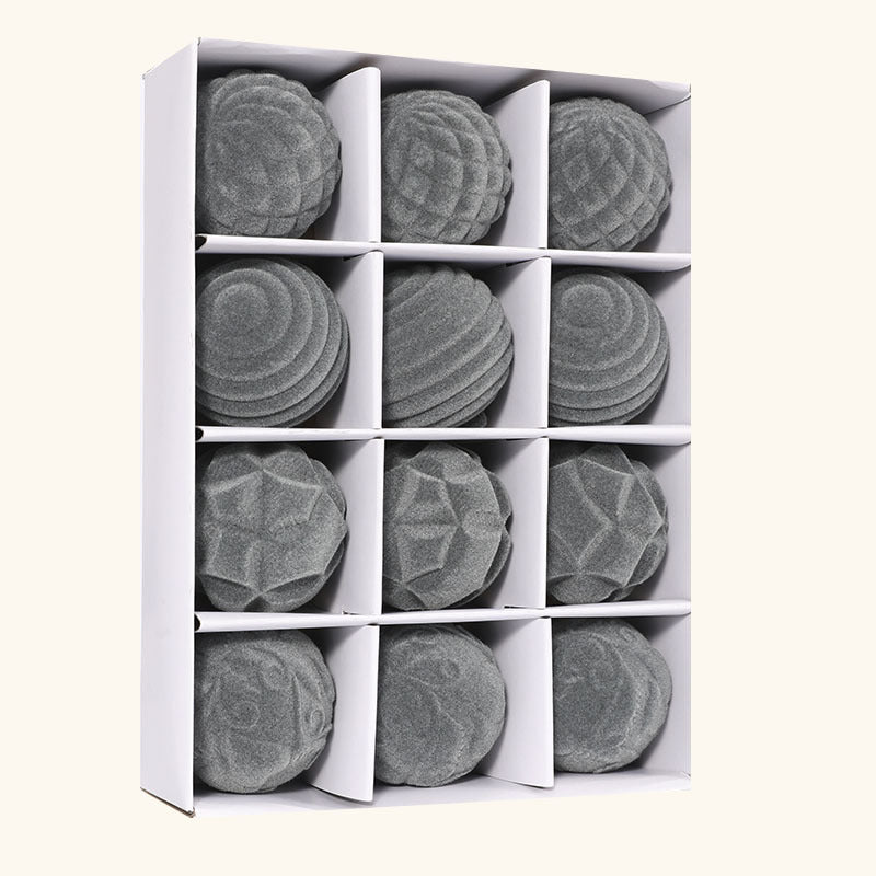 BowLift | Flocking Christmas Ball 6cm12 Boxed Christmas Tree Velvet Ball Holiday Decorations