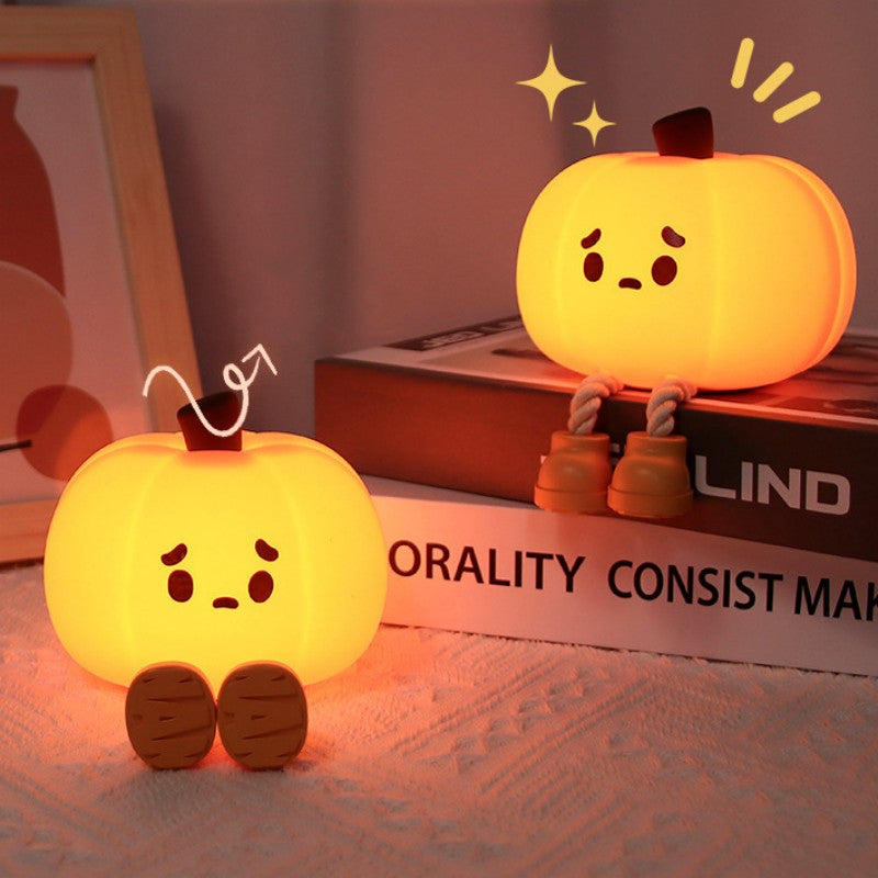 BowLift | Pumpkin Silicone Tap Light Atmosphere Night Light