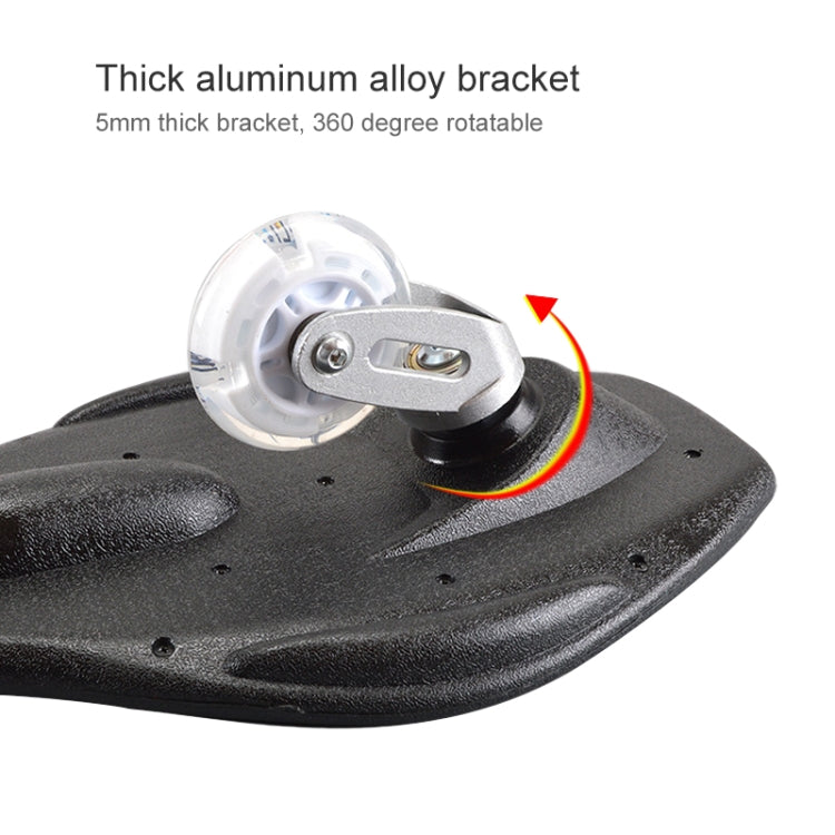 BowLift | Fashion Vulkan Pattern Two-Wheel Skateboard Blazing Flash Wheel Vitality Board (Blue)