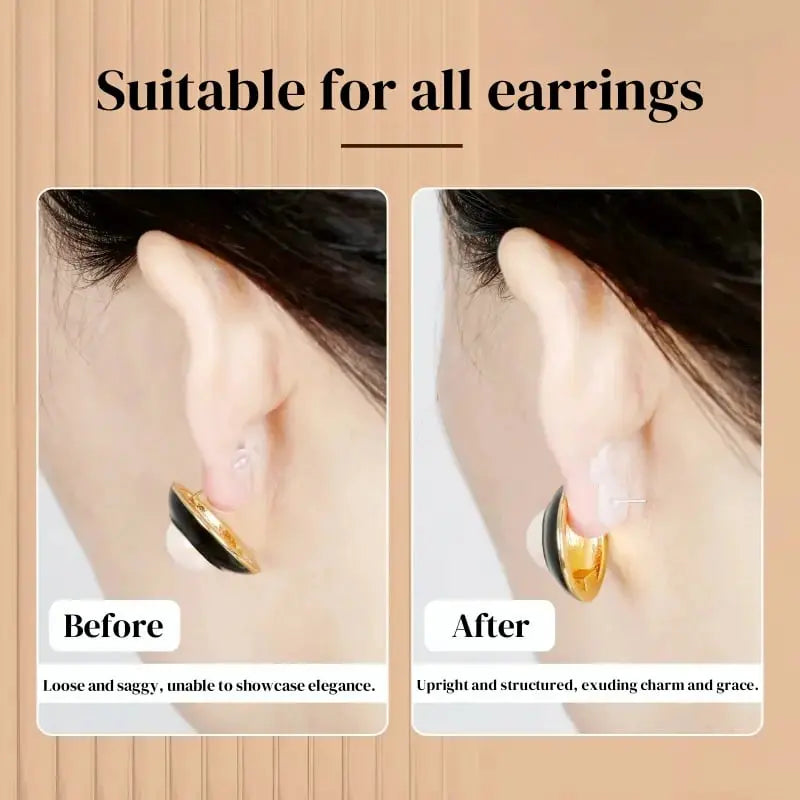 BowLift | Earring Stabilizer – For secure hold of heavy earrings without sagging
