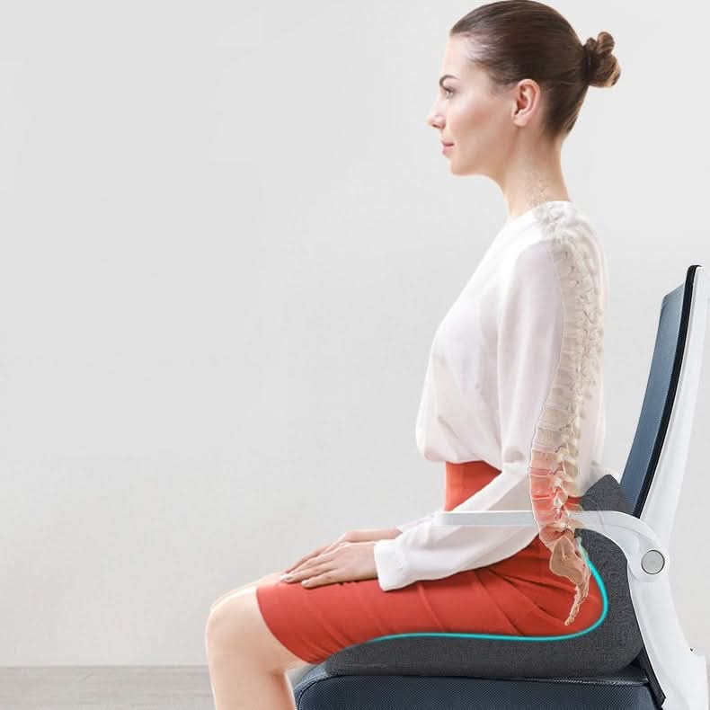 BowLift | Ergonomic Memory Foam Seat Cushion for Back & Tailbone Relief