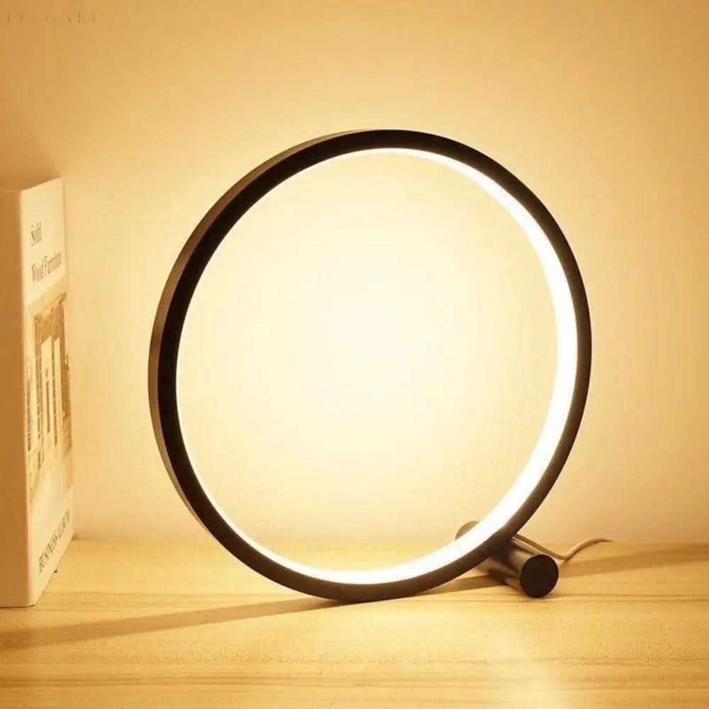 BowLift | Dimmable LED Ring Table Lamp – Modern Touch Control