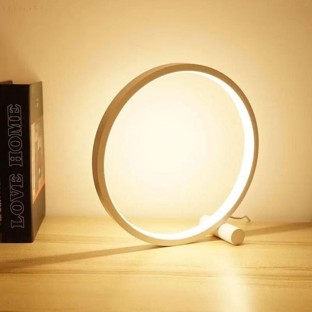 BowLift | Dimmable LED Ring Table Lamp – Modern Touch Control
