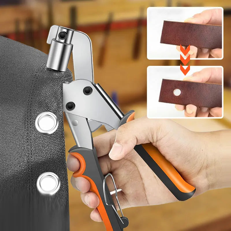 BowLift | Eyelet punch with 100 free eyelets – For tarps, leather & more!