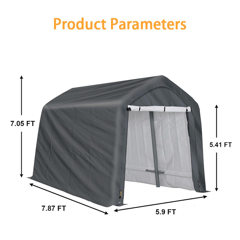 BowLift | Heavy Duty Storage Shed, Portable Shed Carport With Roll-Up Shutter Waterproof And UV Resistant For Motorcycles, Bicycles Or Garden Tools