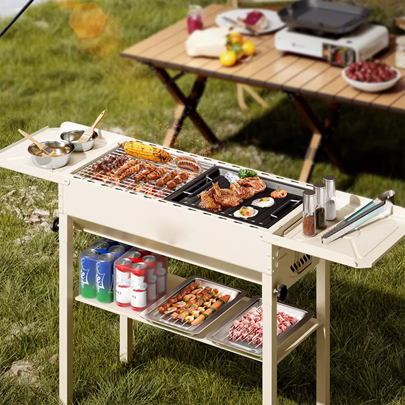 BowLift | Large Barbecue Grill Outdoor Stove Household Barbecue Commercial Smokeless Charcoal Grill Charcoal Grill Portable Tool