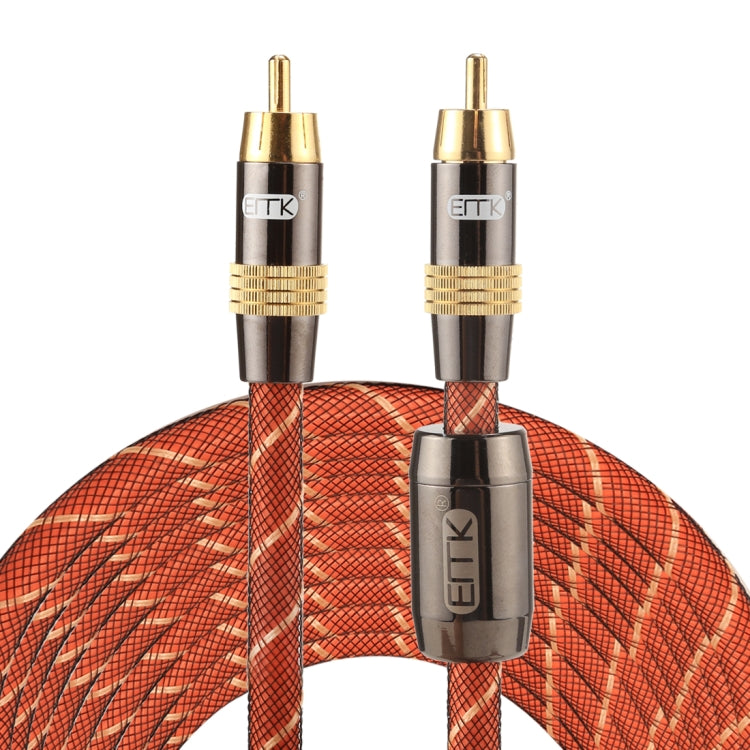 BowLift | EMK TZ/A 8m OD8.0mm gold-plated metal head RCA to RCA plug digital coaxial interconnect cable audio / video RCA cable