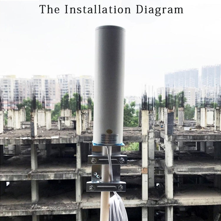 BowLift | 4G LTE WiFi 12DBi Omni Outdoor Antenna with CRC9 male (White)