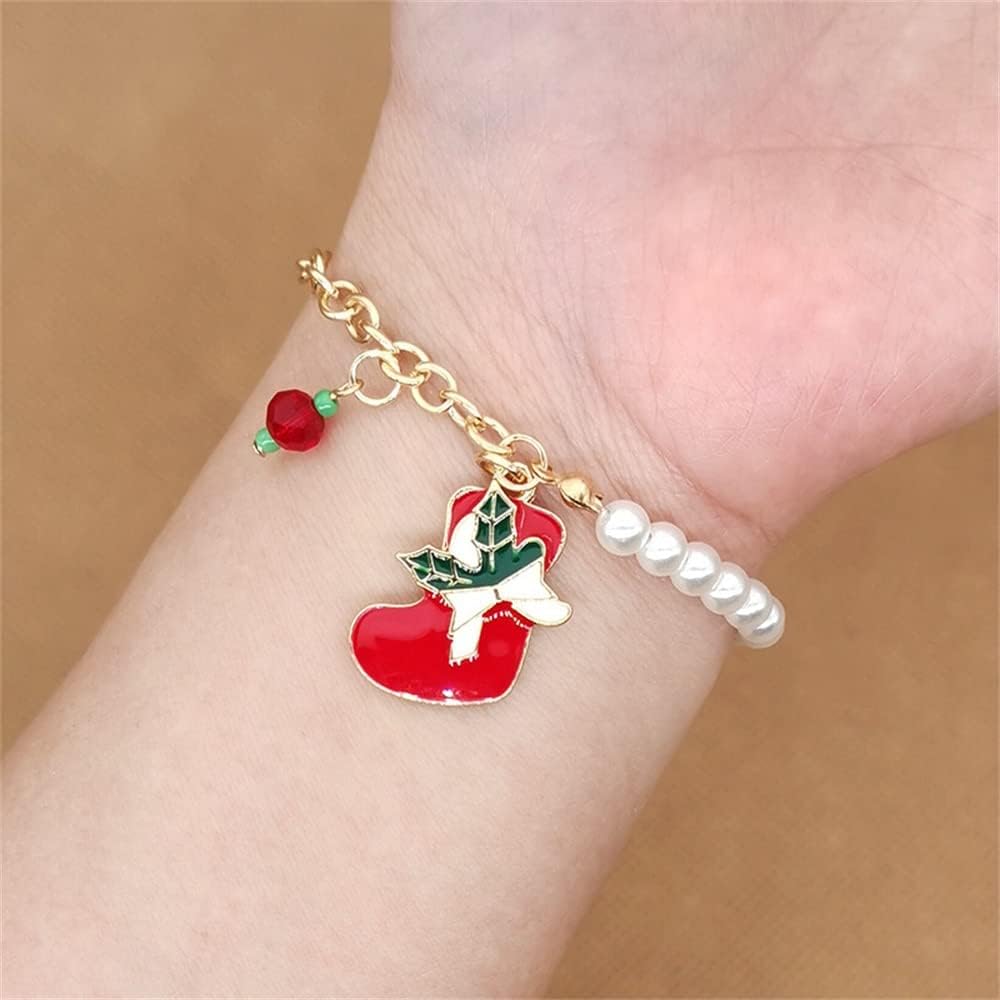 BowLift | Festive charm bracelet with shimmering beads for Christmas