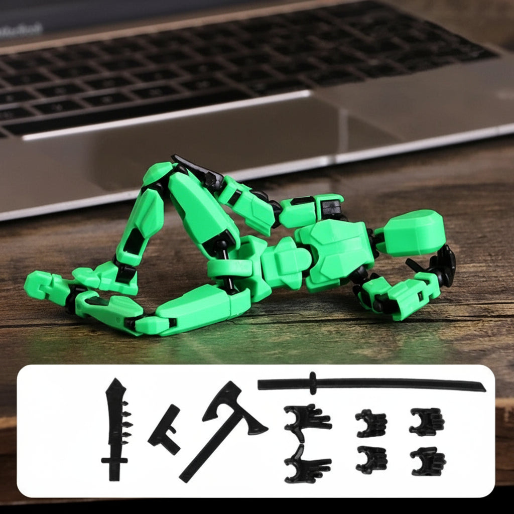 BowLift | 3D-printed mech action figure with multi-joint movement