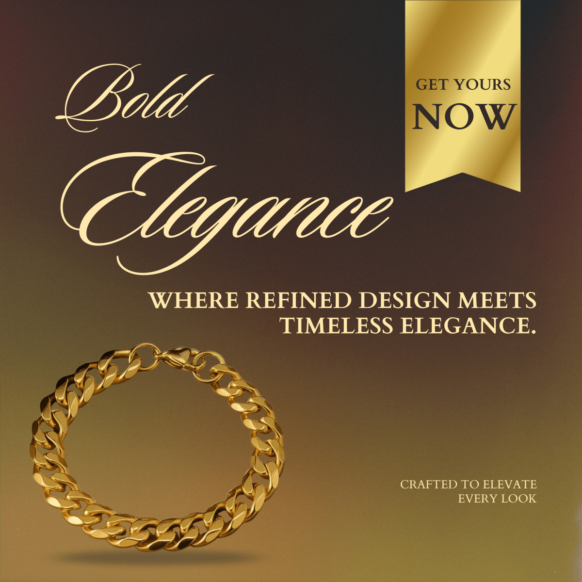 BowLift | Armored Chain Bracelet with Punk-Inspired Design