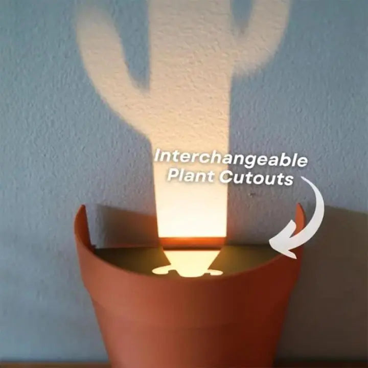 BowLift | Plant pot with 7 light projections for wall decor