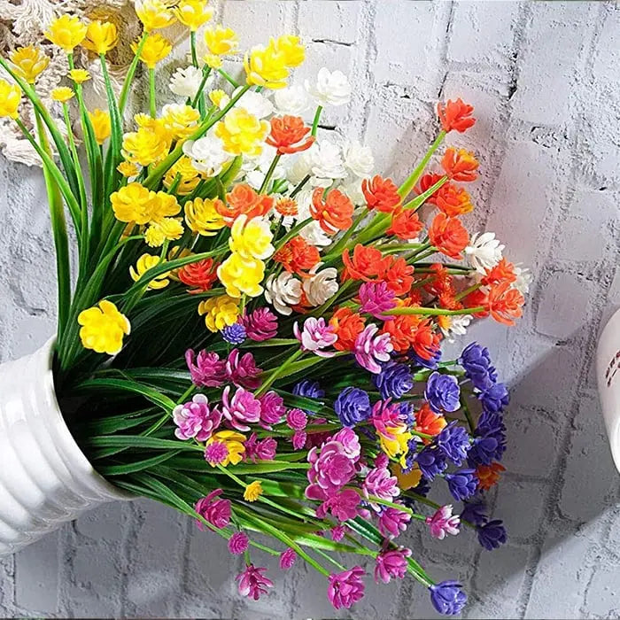 BowLift | Low-maintenance artificial outdoor flowers – Realistic and UV-resistant (7-pack)