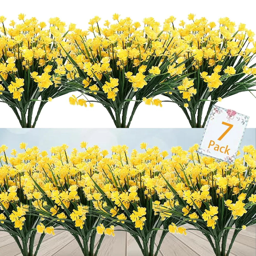 BowLift | Low-maintenance artificial outdoor flowers – Realistic and UV-resistant (7-pack)