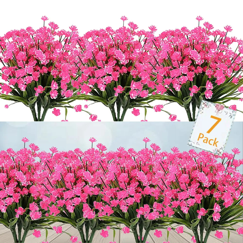 BowLift | Low-maintenance artificial outdoor flowers – Realistic and UV-resistant (7-pack)