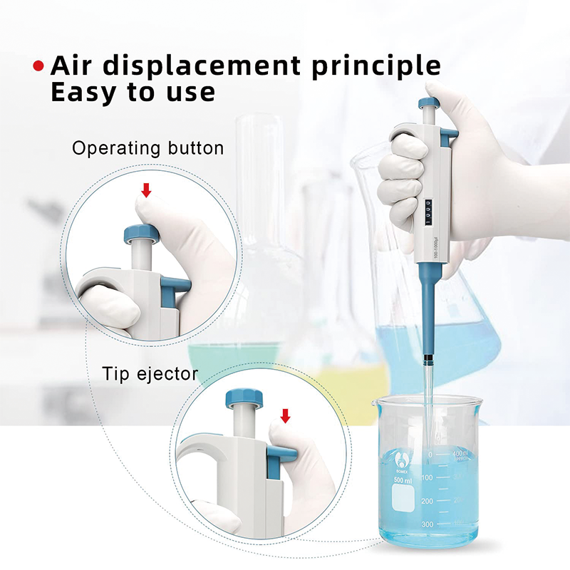 BowLift | Lab Micropipette Kit, 0.5-10ul 10-100ul 100-1000ul, Pipette Stand, Adjustable Single Channel Pipette, 3 Pieces