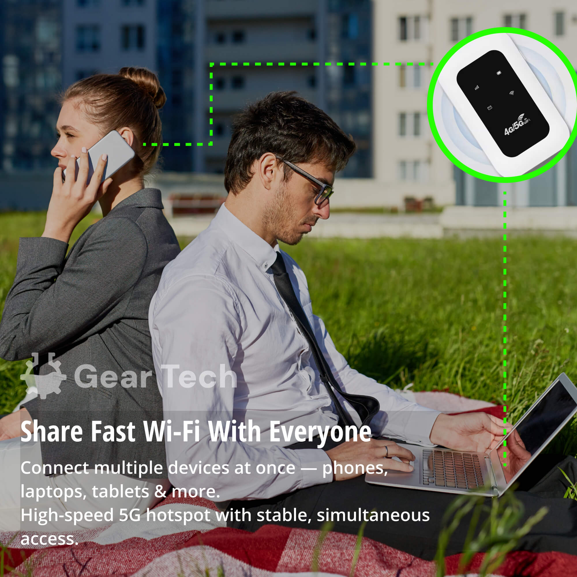 BowLift | Portable 5G Wi-Fi Router | Secure, High-Speed Connection for Travel & Home Use