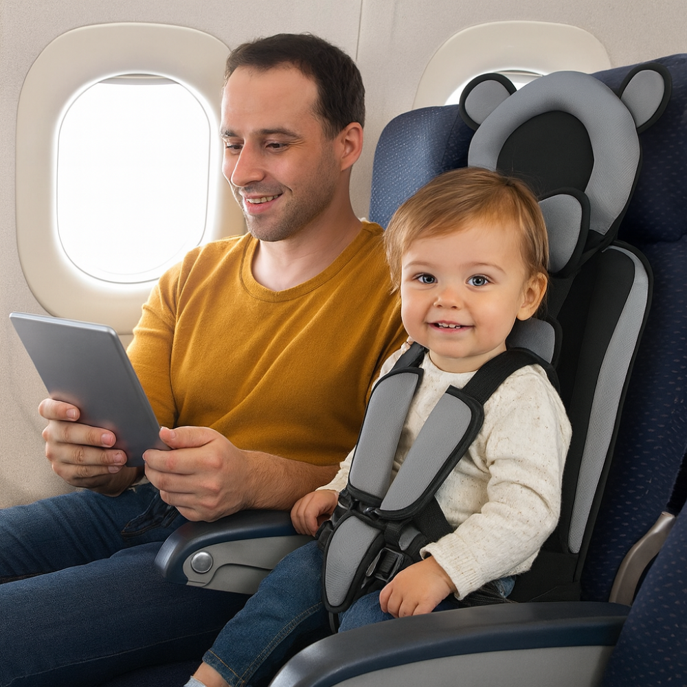 BowLift | Portable Baby Travel Seat Harness Car Airplane Safety Chair