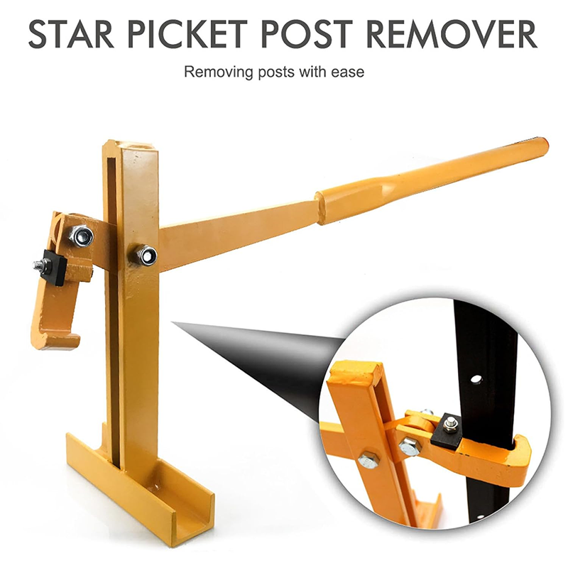 BowLift | Heavy Duty Post Puller Set with Lifting Chain Puller, Fence Post Removal Puller, Stainless Steel Metal Lifter with Handle for Ranch Farm, Wood Post Puller for Round Fence Post Tree